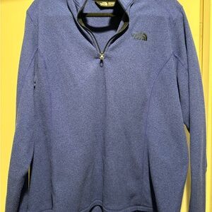 The North Face Women's Quarter Zip-Up in Deep Blue/Purple